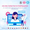 Live Chat, Contact form and Ticketing System